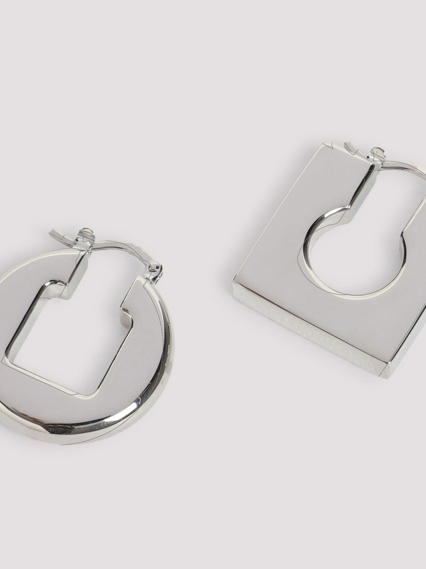 Jacquemus Polished Brass Hoop Earrings