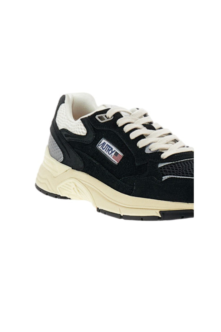 Autry Black Hyperway Mesh Suede Sneakers