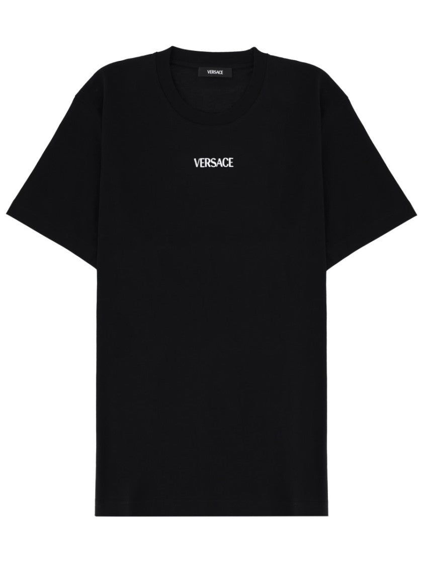 Versace Black Left Chest Logo T-Shirt