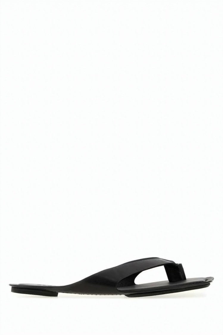 Mm6 By Maison Margiela Calf Leather Mule With Cut-Out Design