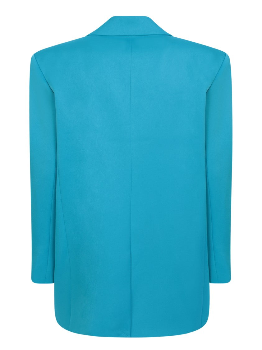 Alice + Olivia Blue Single-Breasted Jacket
