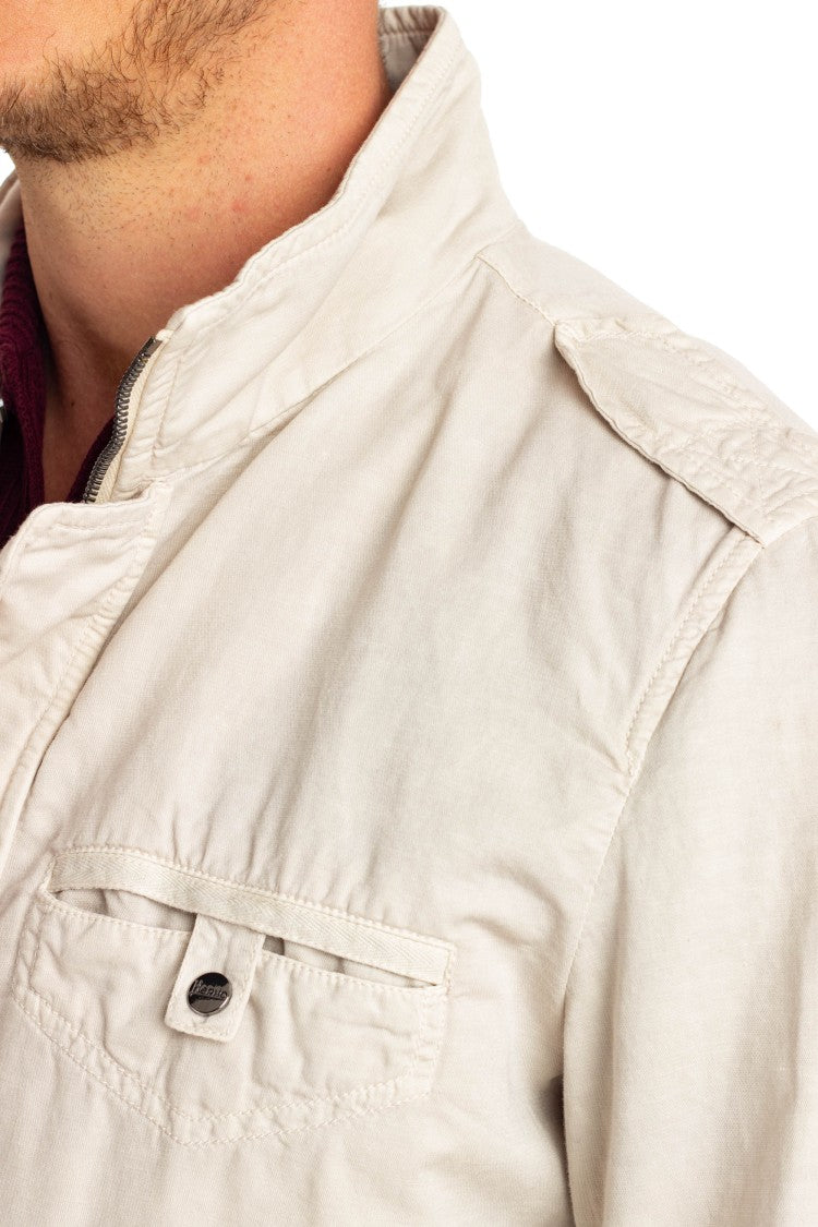 Herno Unlined Cotton-Linen Field Jacket