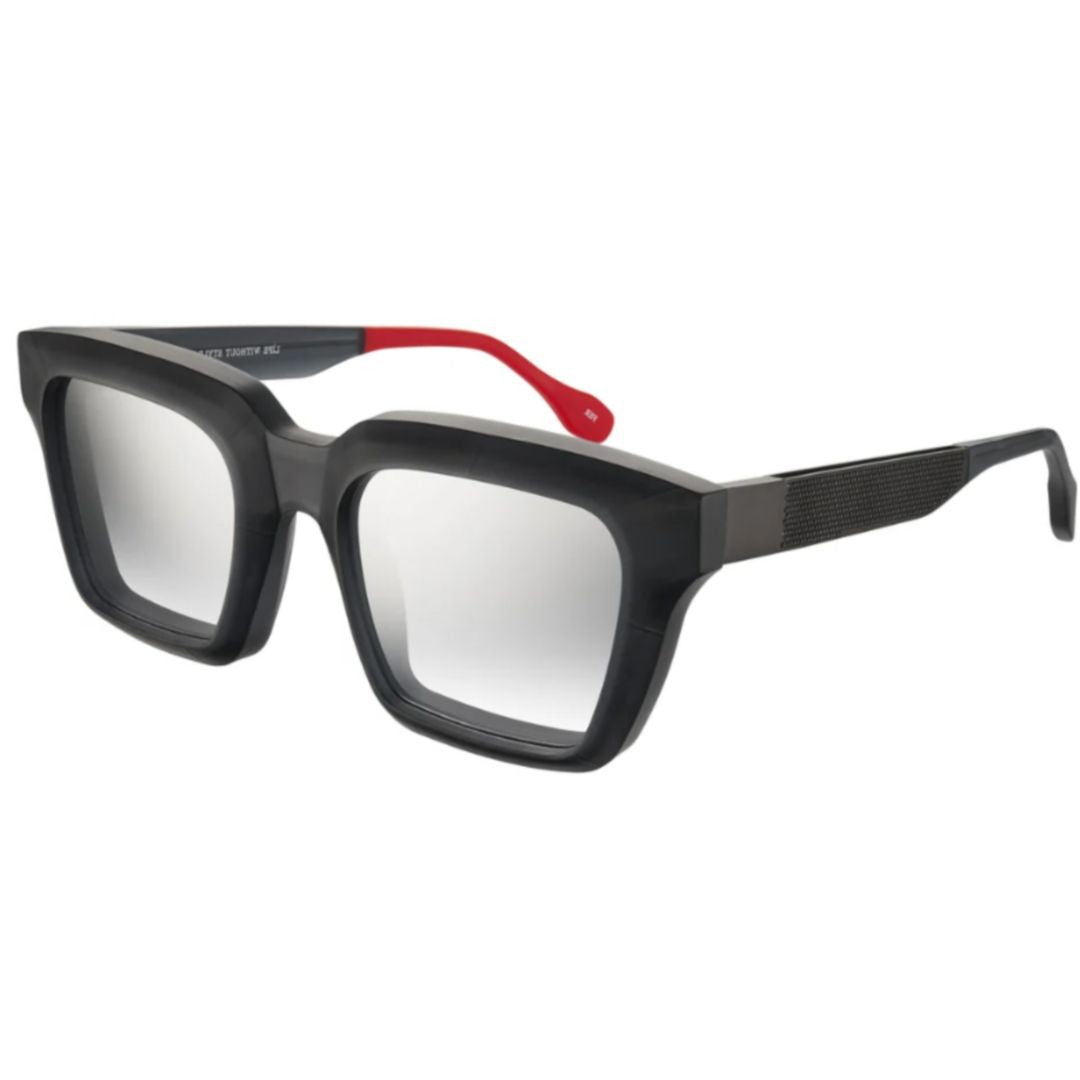 Vysen Matte Black Fer Fe-3 Oversized Square Sunglasses