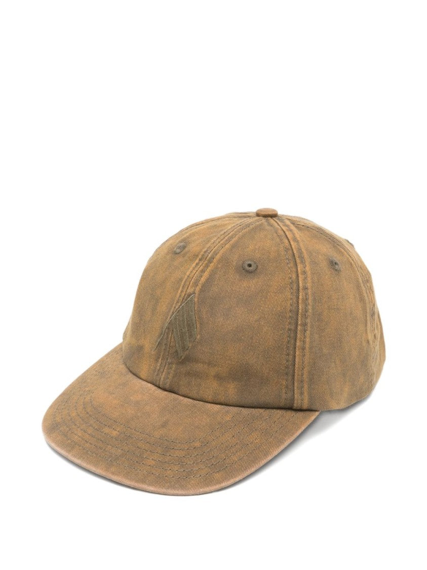 The Attico Vintage-Inspired Green Hat With Embroidered Details
