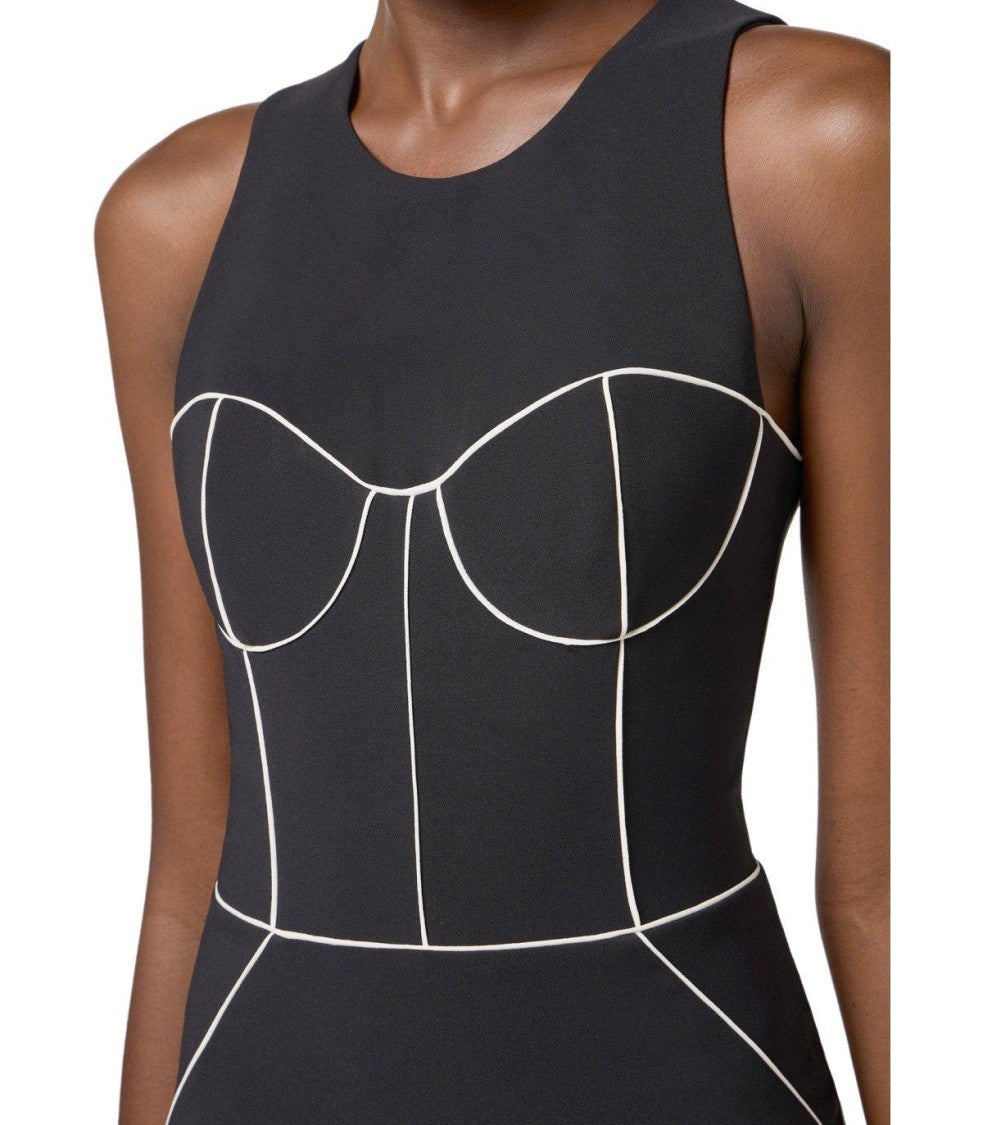 Elisabetta Franchi Black Sheath Dress