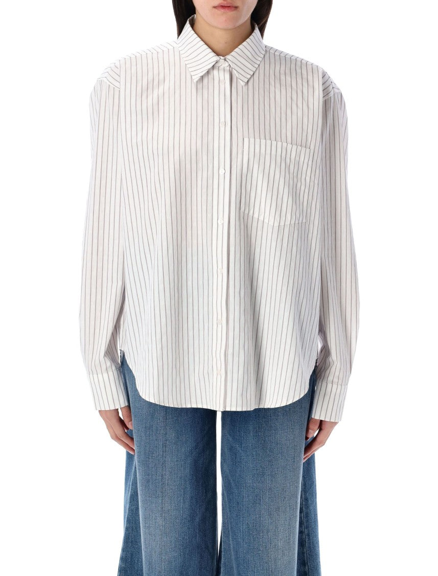 Anine Bing White Braxton Shirt