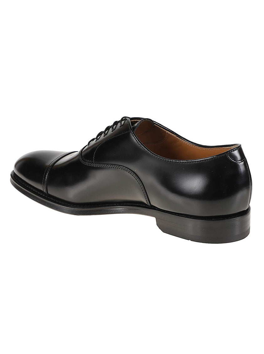 Doucal's Cap Toe Smooth Calf Leather Oxford Shoes