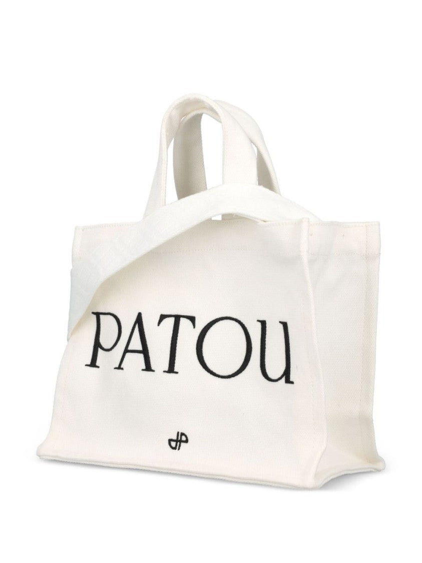 Patou Small Canvas Tote Bag