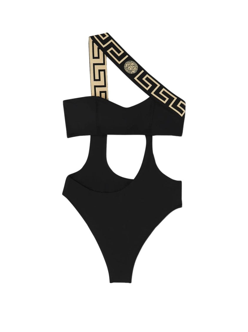 Versace One Piece Swimsuit With Greek Border