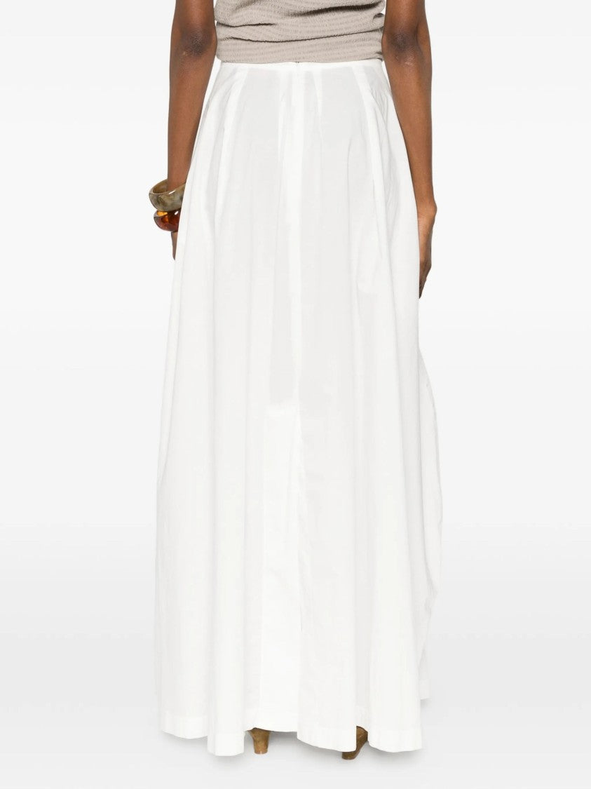 Jucca Voluminous Pleated Maxi Skirt With High Waist