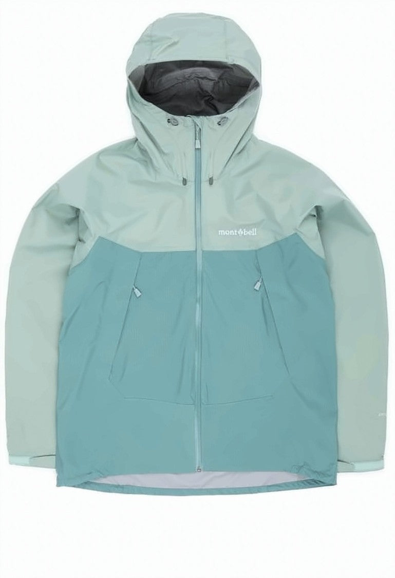 Montbell Two-Tone Hooded Jacket With Adjustable Drawstrings