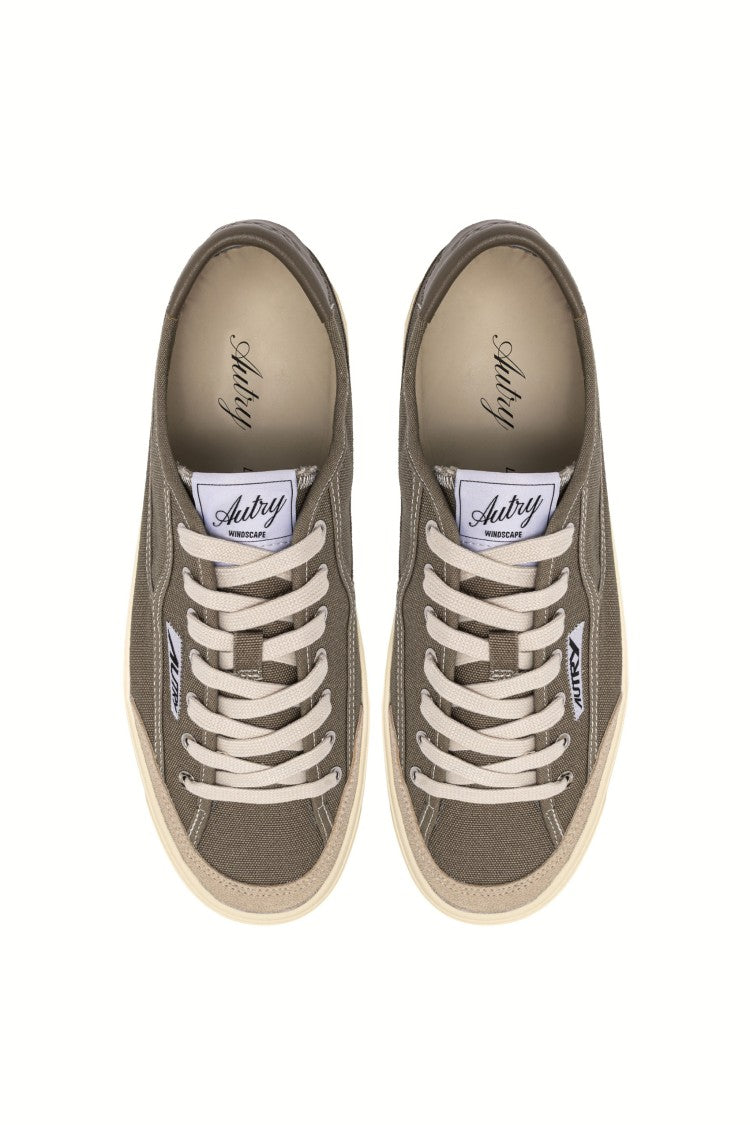 Autry Military Green Windscape Canvas Sneakers