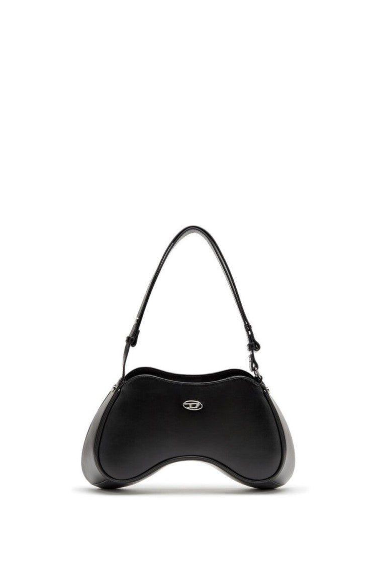 Diesel Black Leather Shoulder Bag