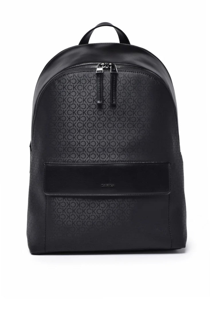 Calvin Klein Black Polyester Polyurethane Backpack