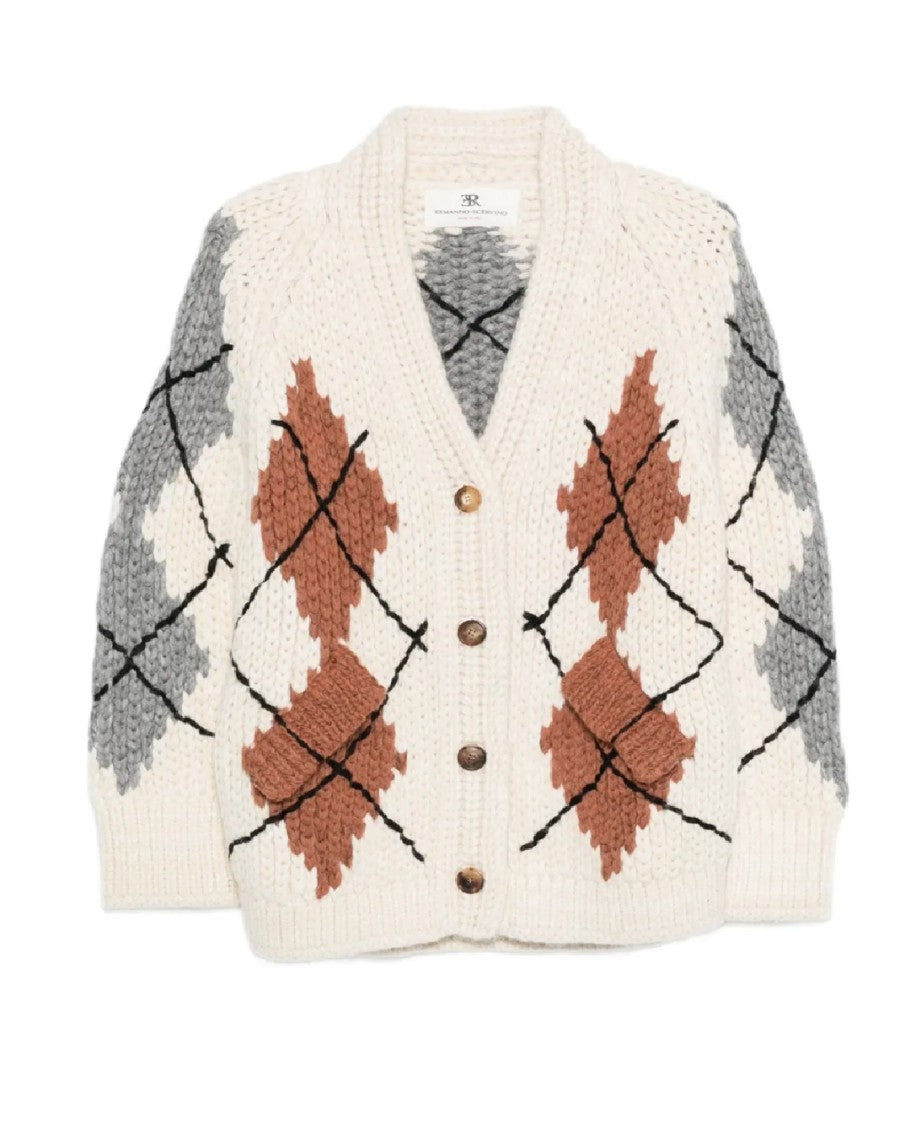 Ermanno Scervino Oversized Chunky Knit Cardigan