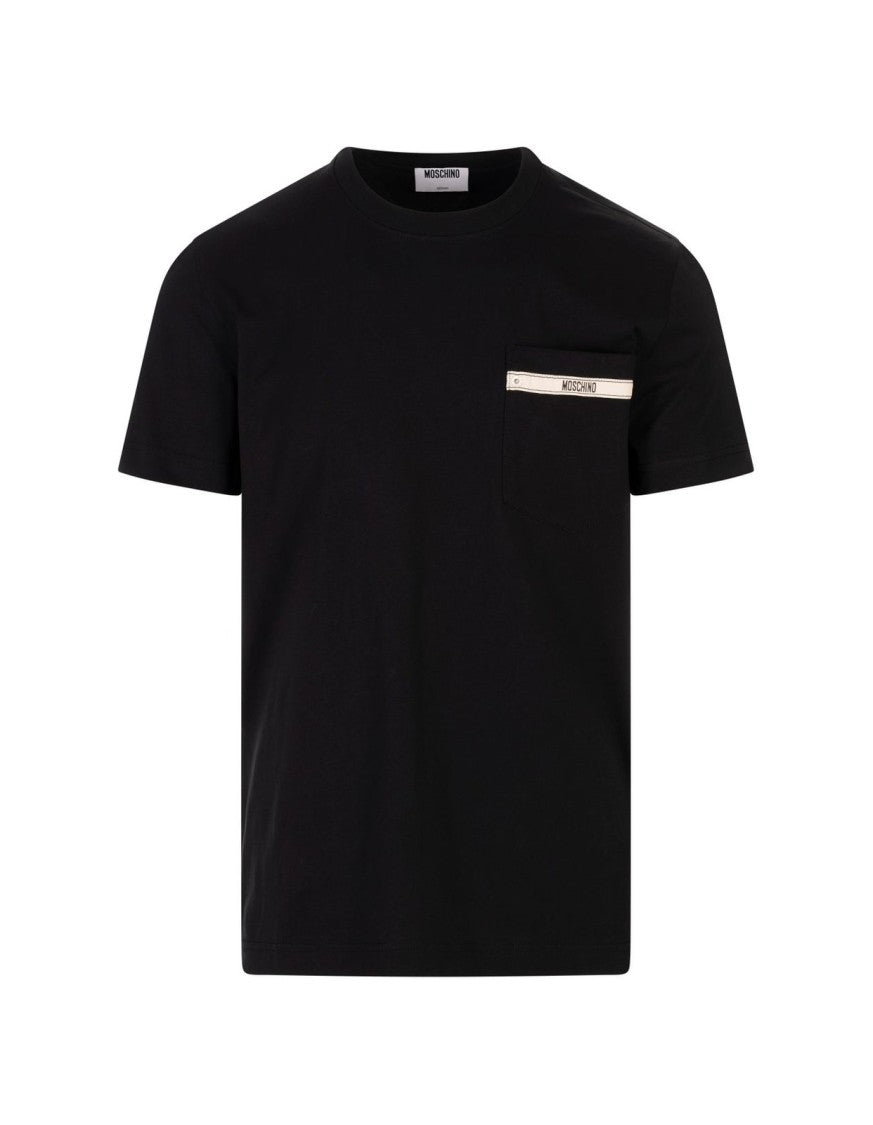 Moschino Minimalist Black Cotton T-Shirt