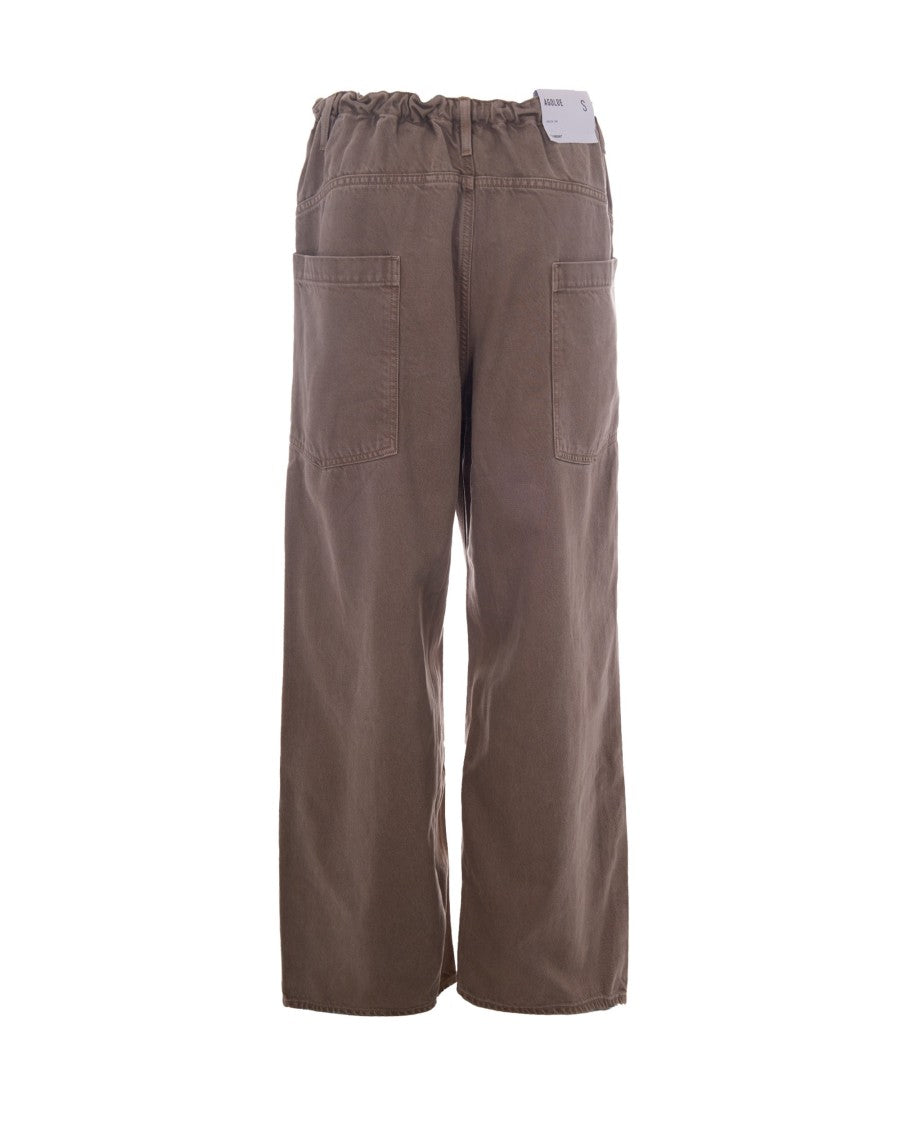 Agolde Wide-Leg Pants With Adjustable Drawstring And Modern Silhouette