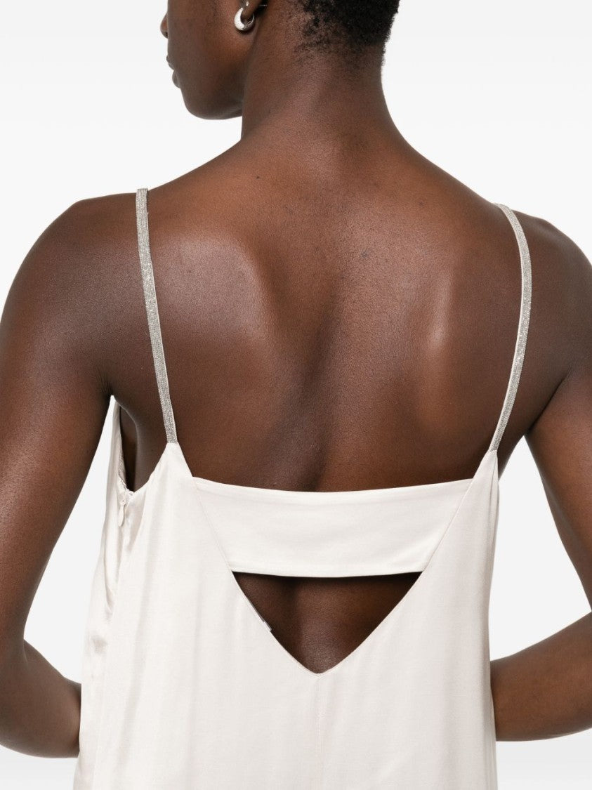 Peserico Maxi Dress With Spaghetti Straps