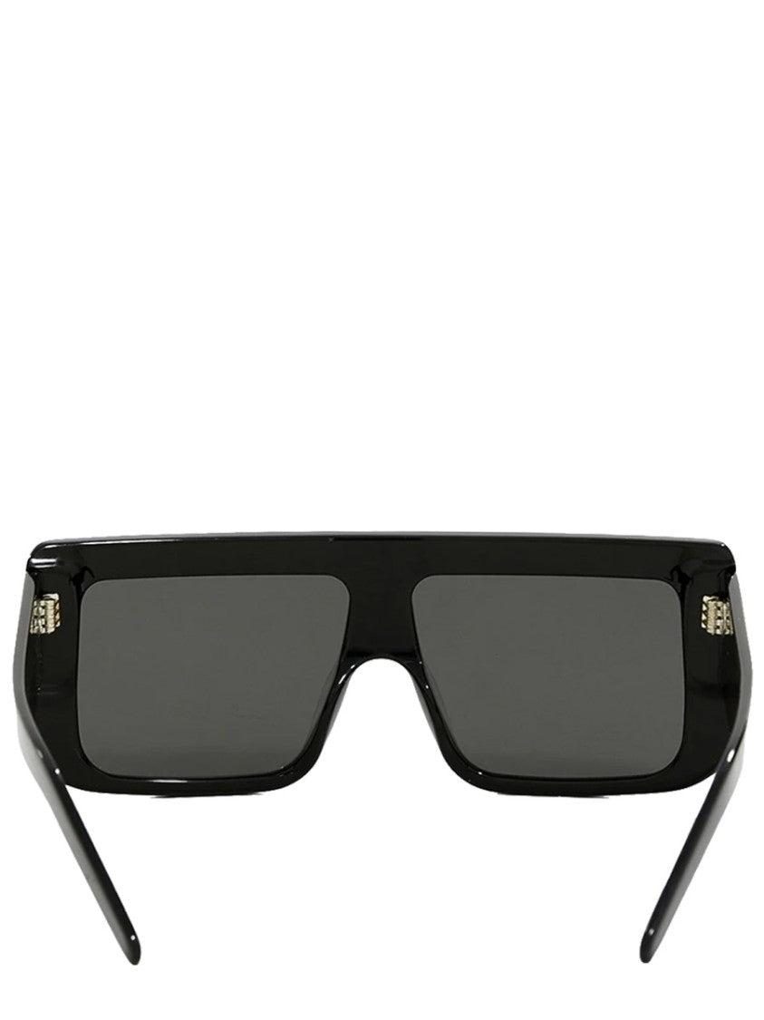 Rick Owens Documenta Rectangular Acetate Frame Sunglasses