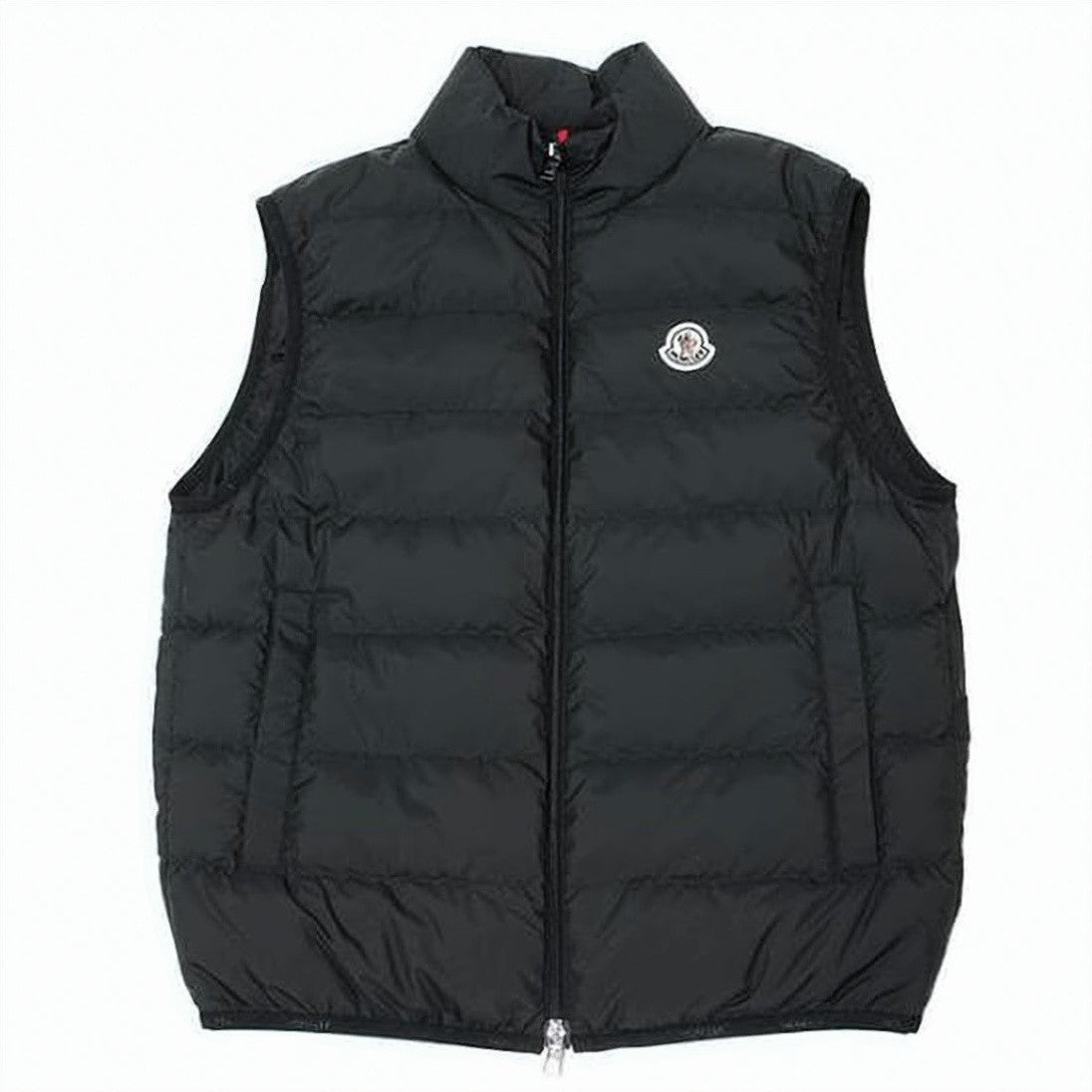 Moncler Quilted Sleeveless Down Vest With High Collar