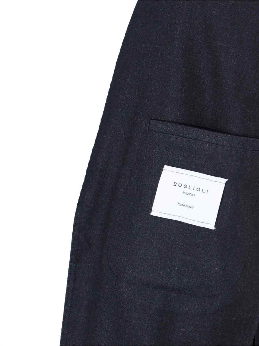 Boglioli Single-Breasted Blazer – Navy