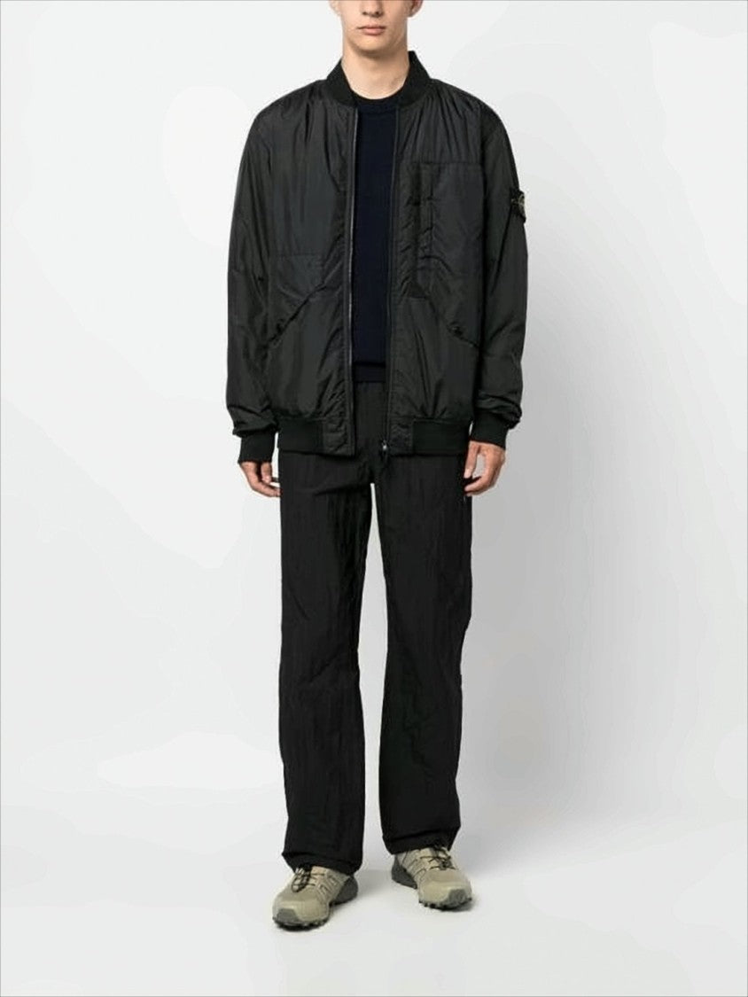 Stone Island Padded Jacket With Front Zip Closure