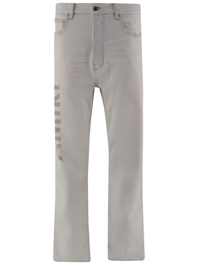 Amiri Stretch Cotton Logo Jeans