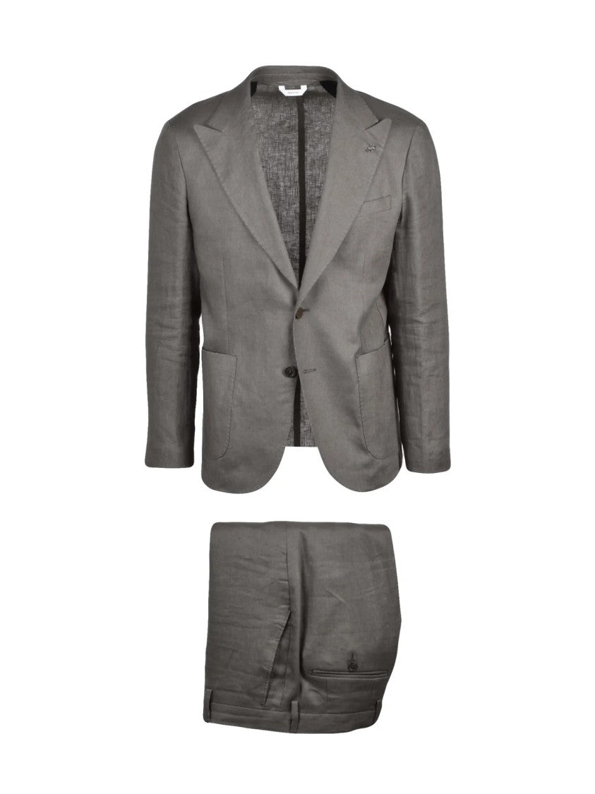 Alessandro Gilles Olive Green Linen Sartorial Men Suit