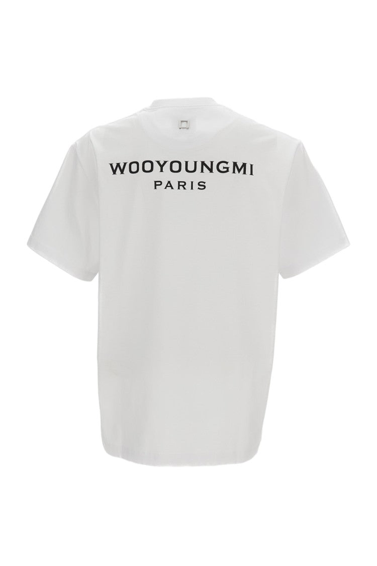 Wooyoungmi White Logo Cotton T-Shirt