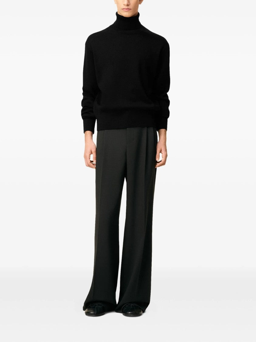 Ami Roll-Neck Merino Wool Sweater