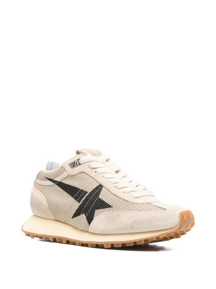 Golden Goose Textured Mesh Sneakers With Bold Star Graphic