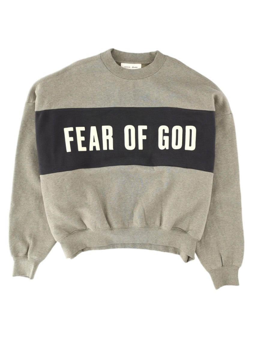 Fear Of God Essentials Cotton-Blend Graphic Printed Cropped Sweatshirt