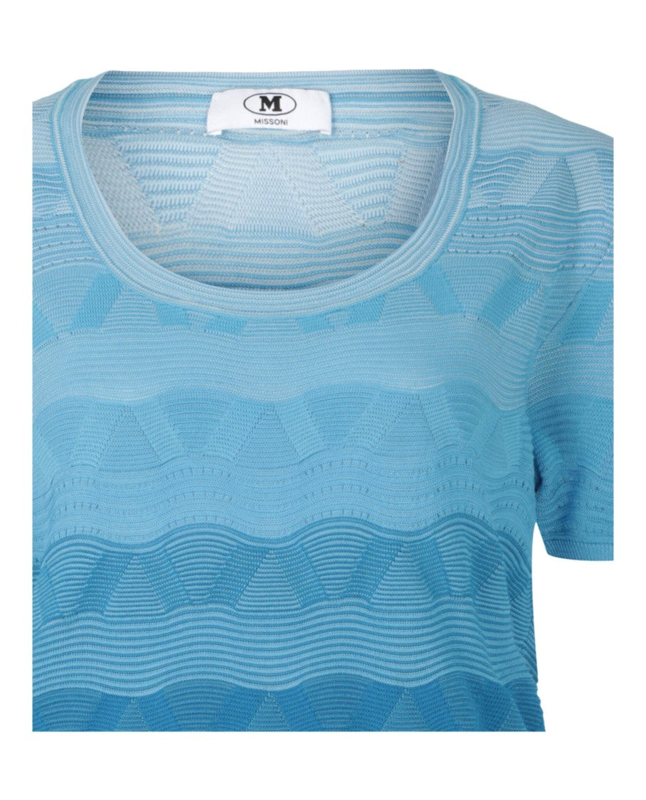 M Missoni Wave-Pattern Knit Sweater