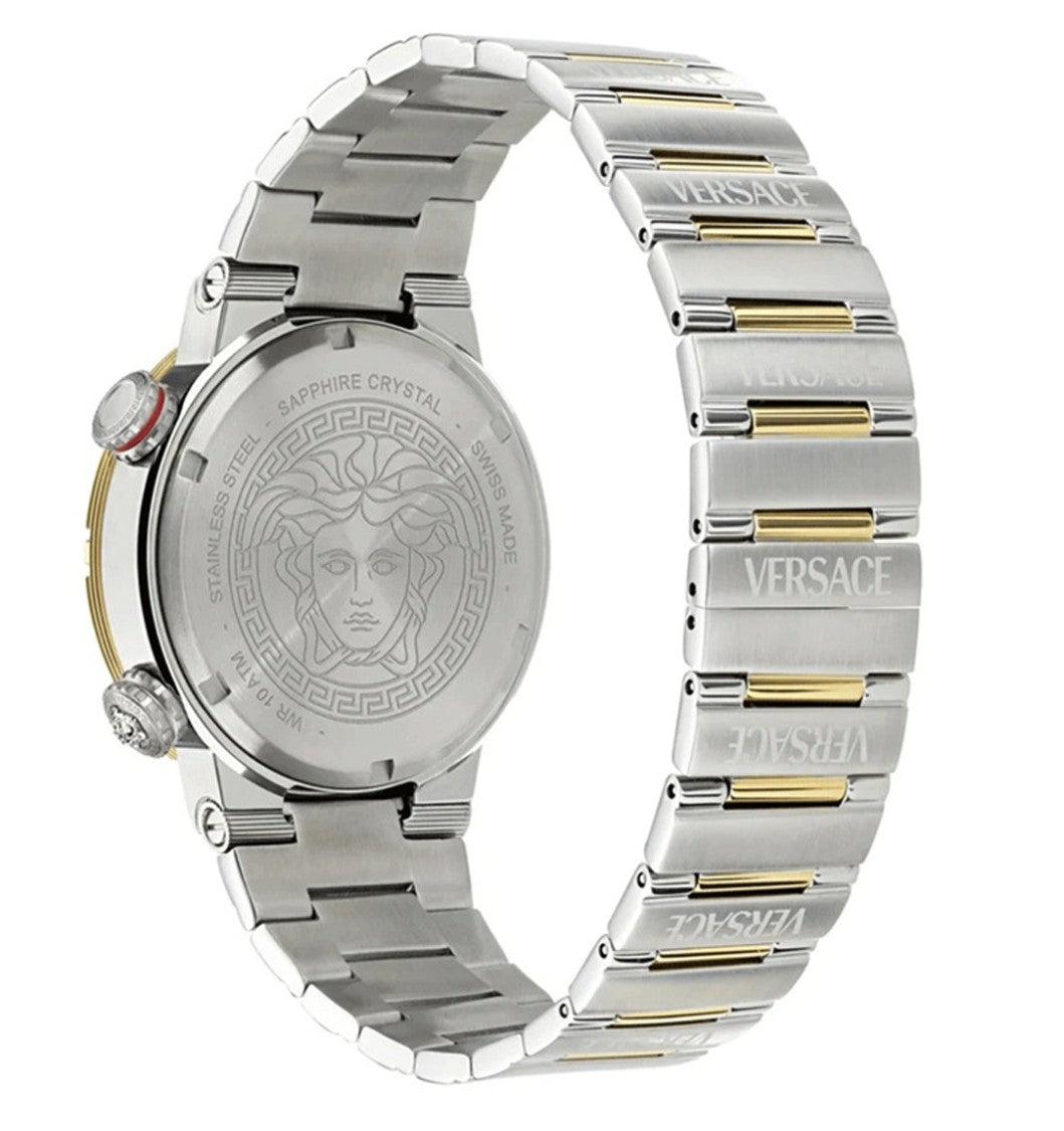 Versace Greca Logo Diver 43Mm Men's Green Dial Quartz Watch