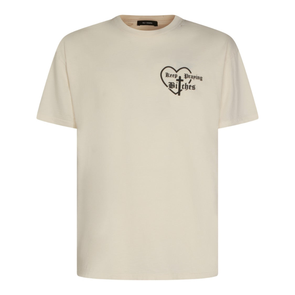 Willy Chavarria Short-Sleeve Graphic T-Shirt With Prayer Motif