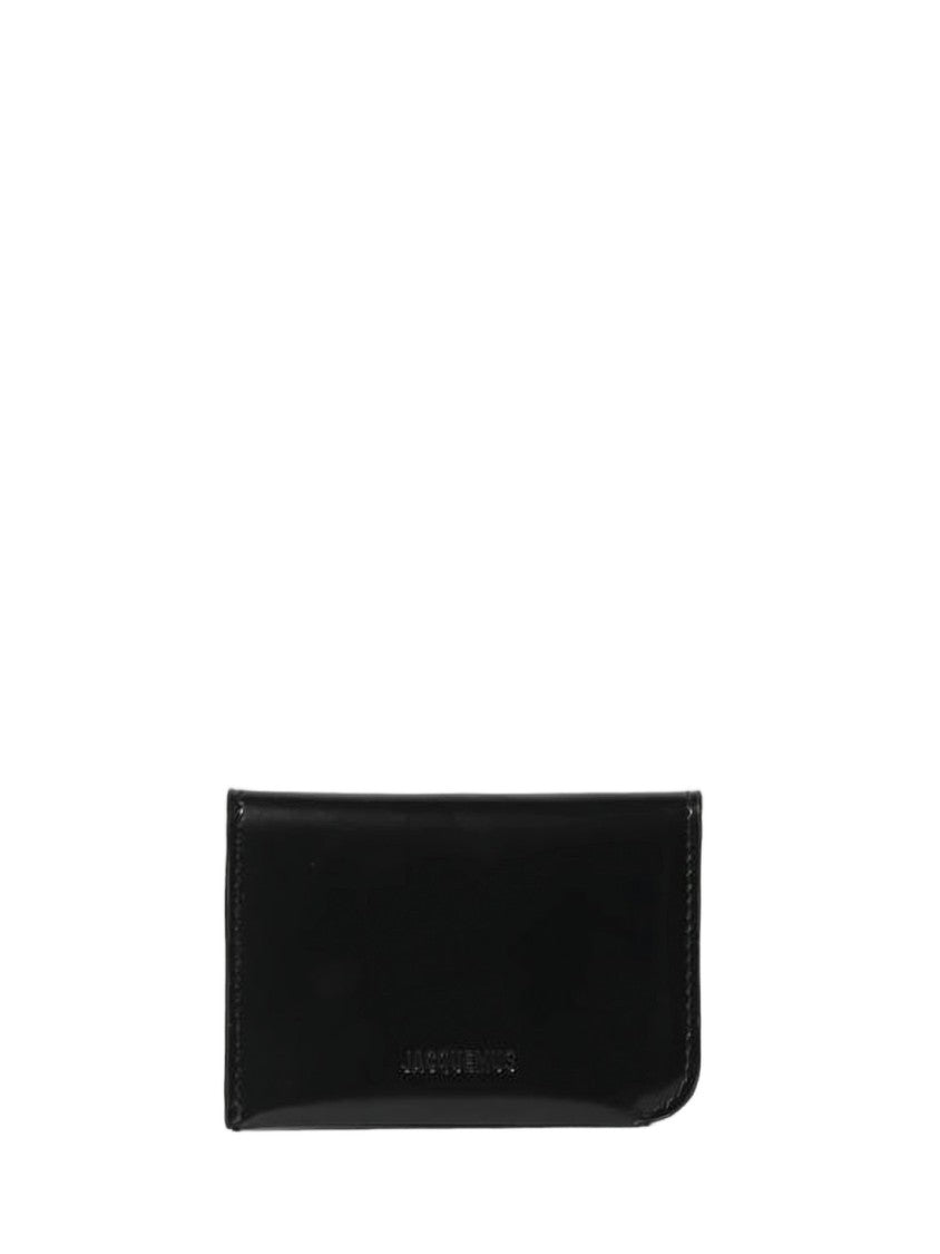 Jacquemus Compact Calf Leather Cardholder With Embossed Logo