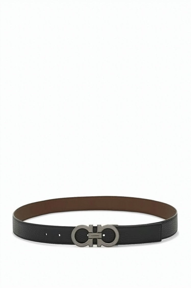 Salvatore Ferragamo Reversible Calf Leather Belt