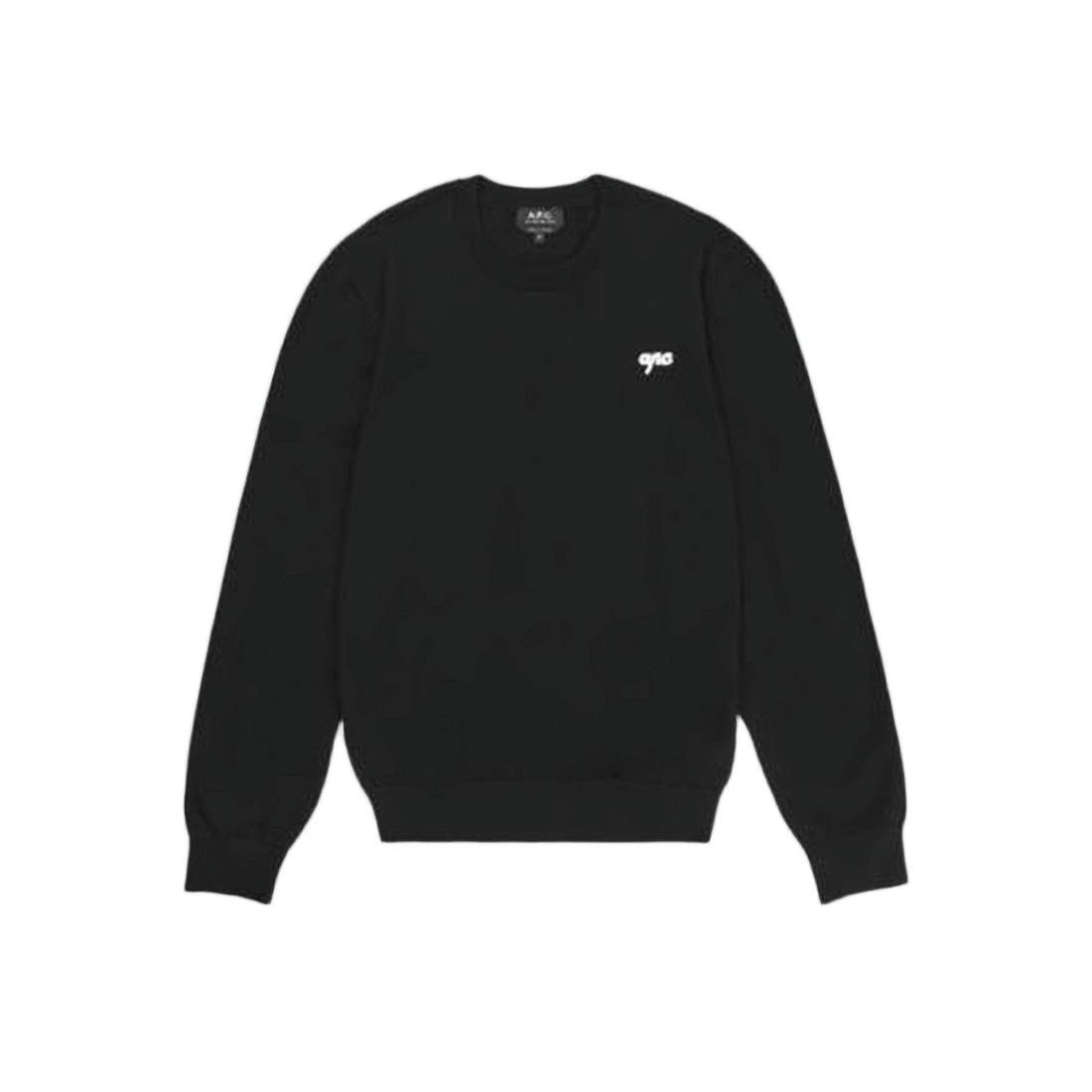 A.P.C. Classic Crewneck Sweater In Solid Black