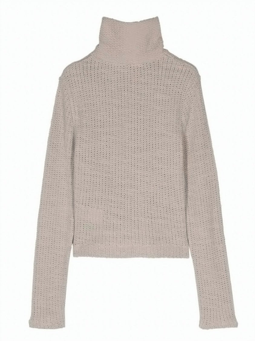 Our Legacy Textured Loop Knit Slim-Fit Sweater With High Collar