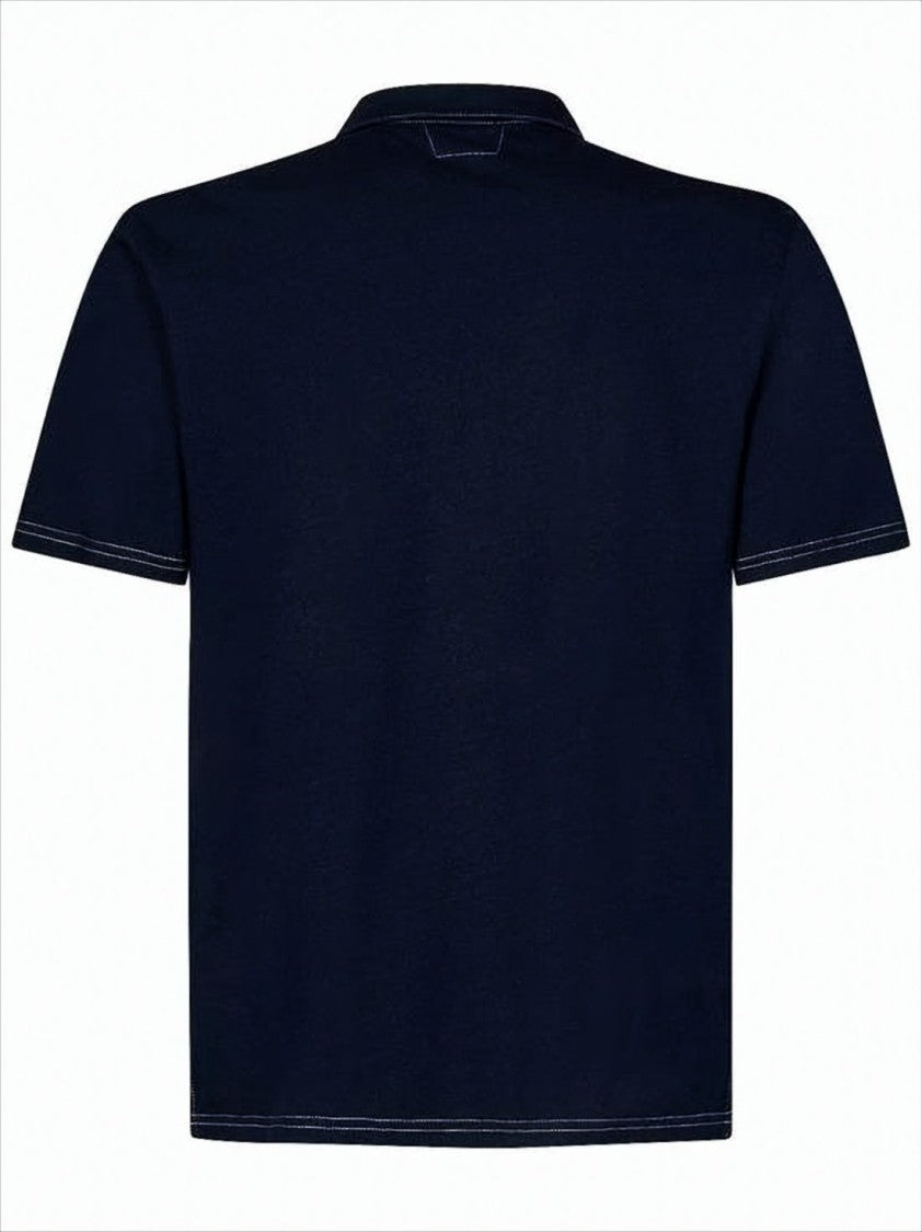 C.P. Company C.P. Company Classic Short-Sleeve Polo Shirt With Contrasting Stitching