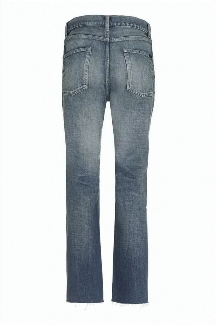 Saint Laurent Faded Blue Wash Denim Pants