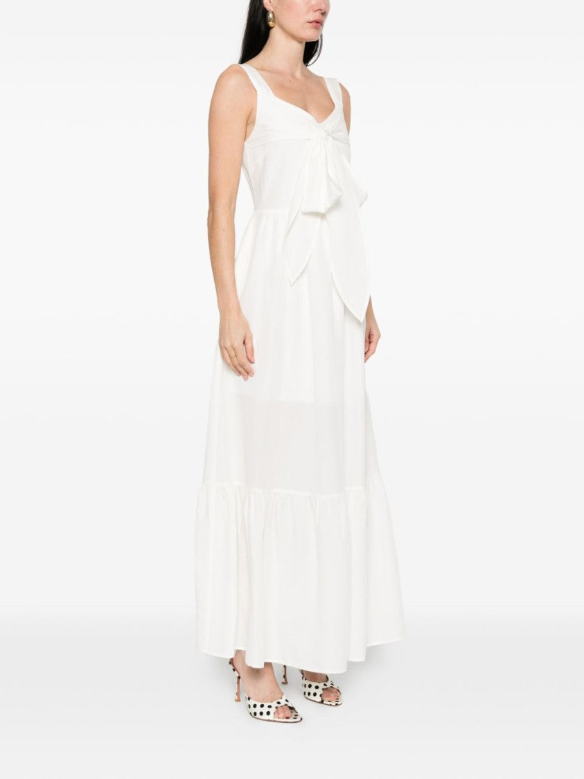 Liu Jo White Bow Ruffle Tiered Day Dress