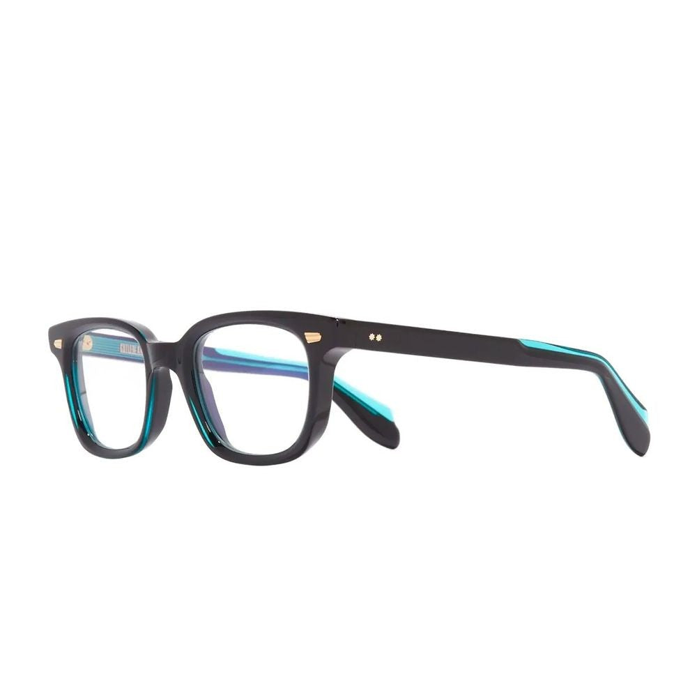 Cutler And Gross 9521 Square Acetate Eyeglasses With Turquoise Detailing