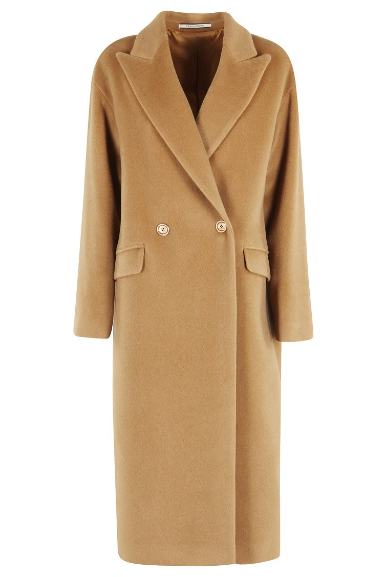 Tagliatore Beige Wool Overfit Coat