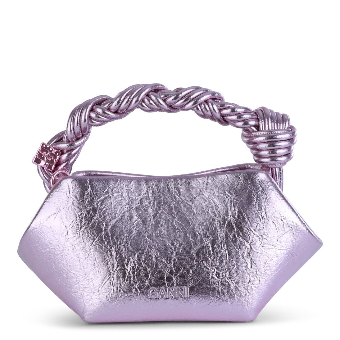 Ganni Metallic Top Handle Bag