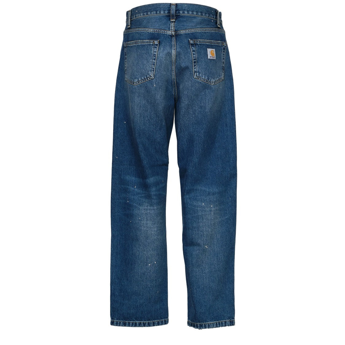 Carhartt Wip Wide-Fit Tapered Denim Pants With Five-Pocket Design