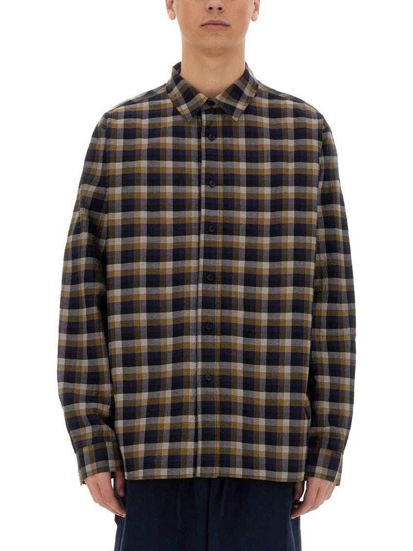 Ymc "Bb" Relaxed Fit Plaid Shirt