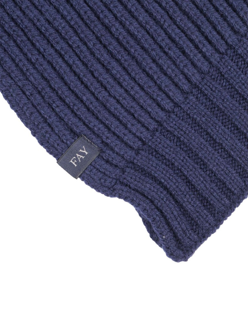 Fay Finely Knitted Scarf With Classic English Rib
