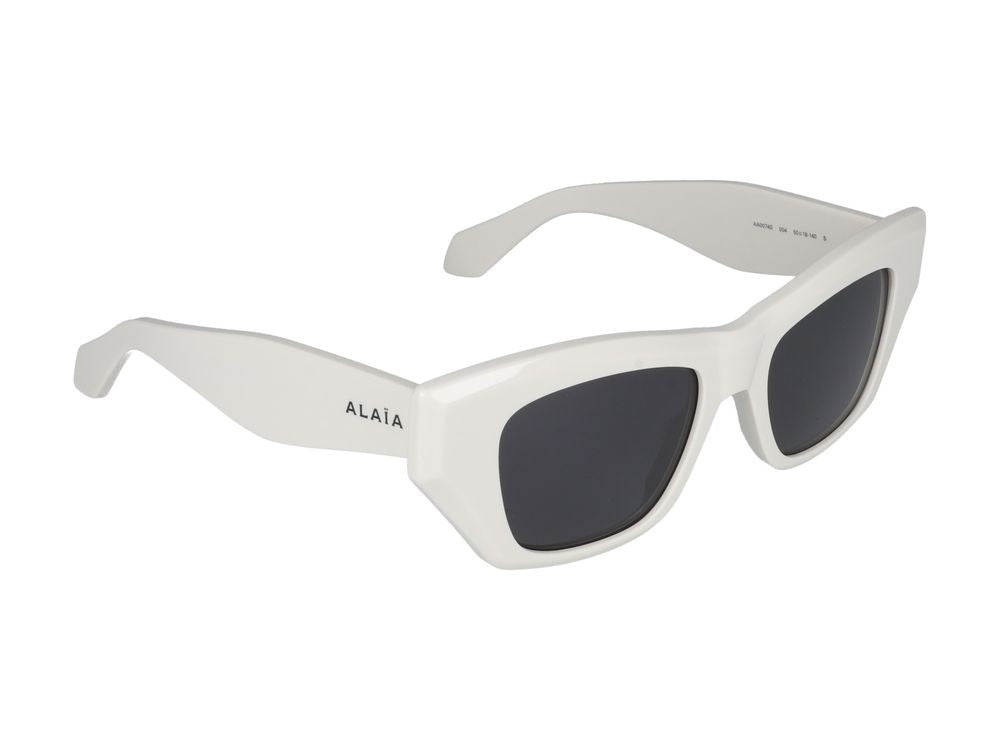 Azzedine Alaïa Sunglasses Azzedine Alaia Aa0074s 004 White White Grey 50/18/140