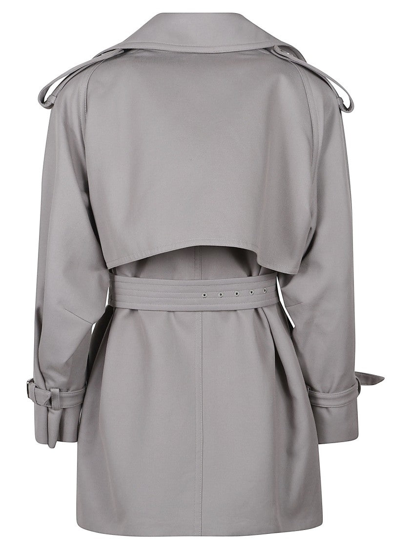 Max Mara Short Double-Breasted Trench Coat